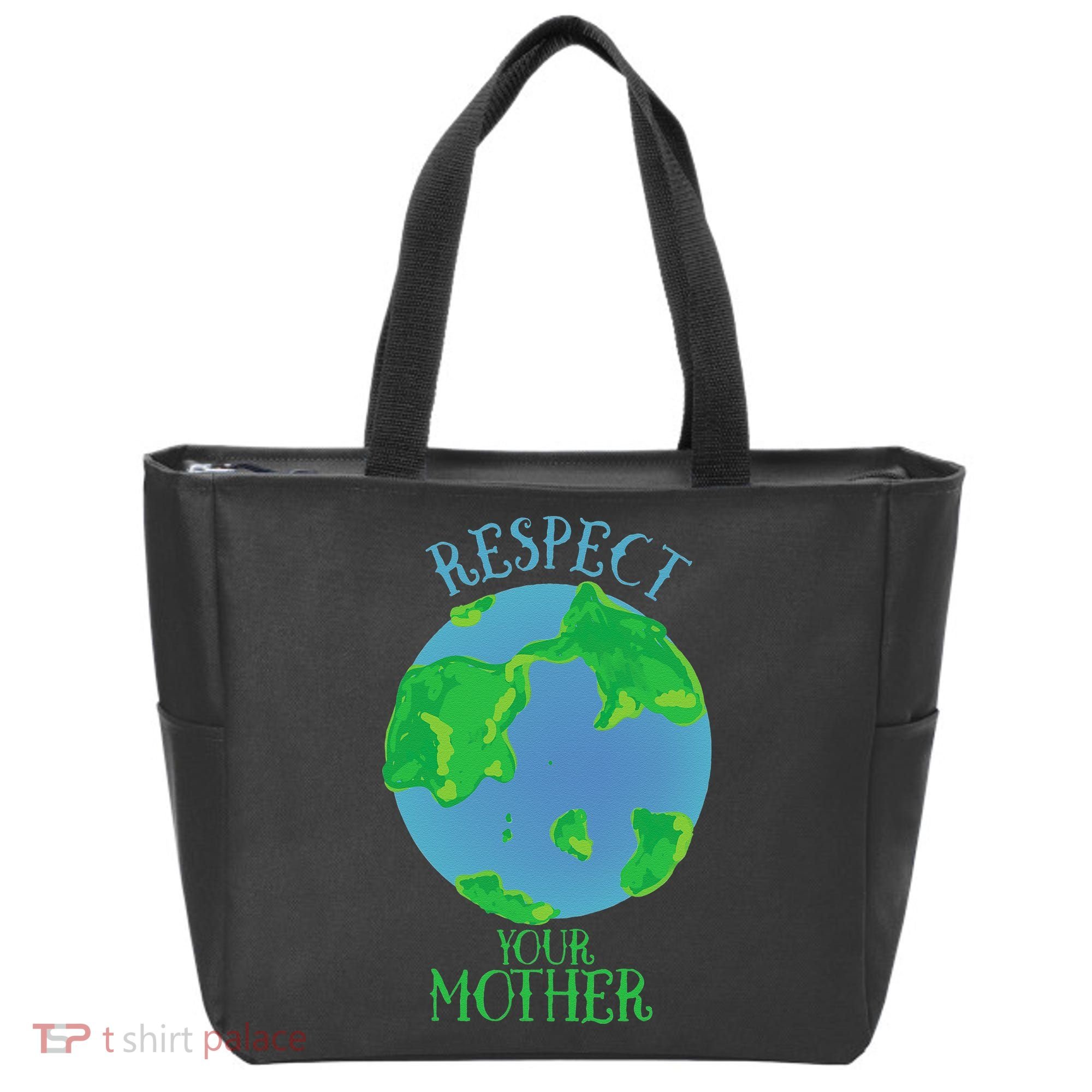 Respect Your Mother Earth Day Artistic Earth Tote Bag