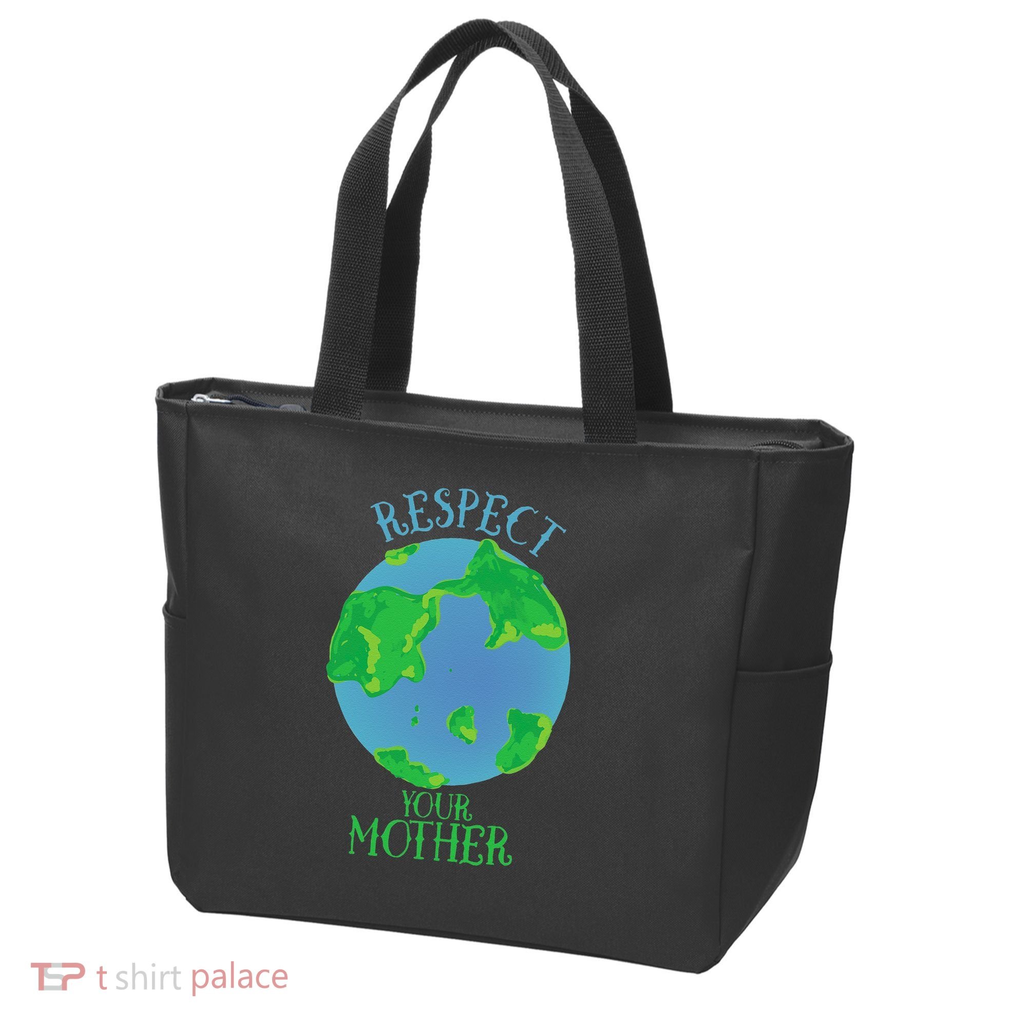 Respect Your Mother Earth Day Artistic Earth Tote Bag
