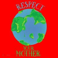 Respect Your Mother Earth Day Artistic Earth Santa Hat thumb 1