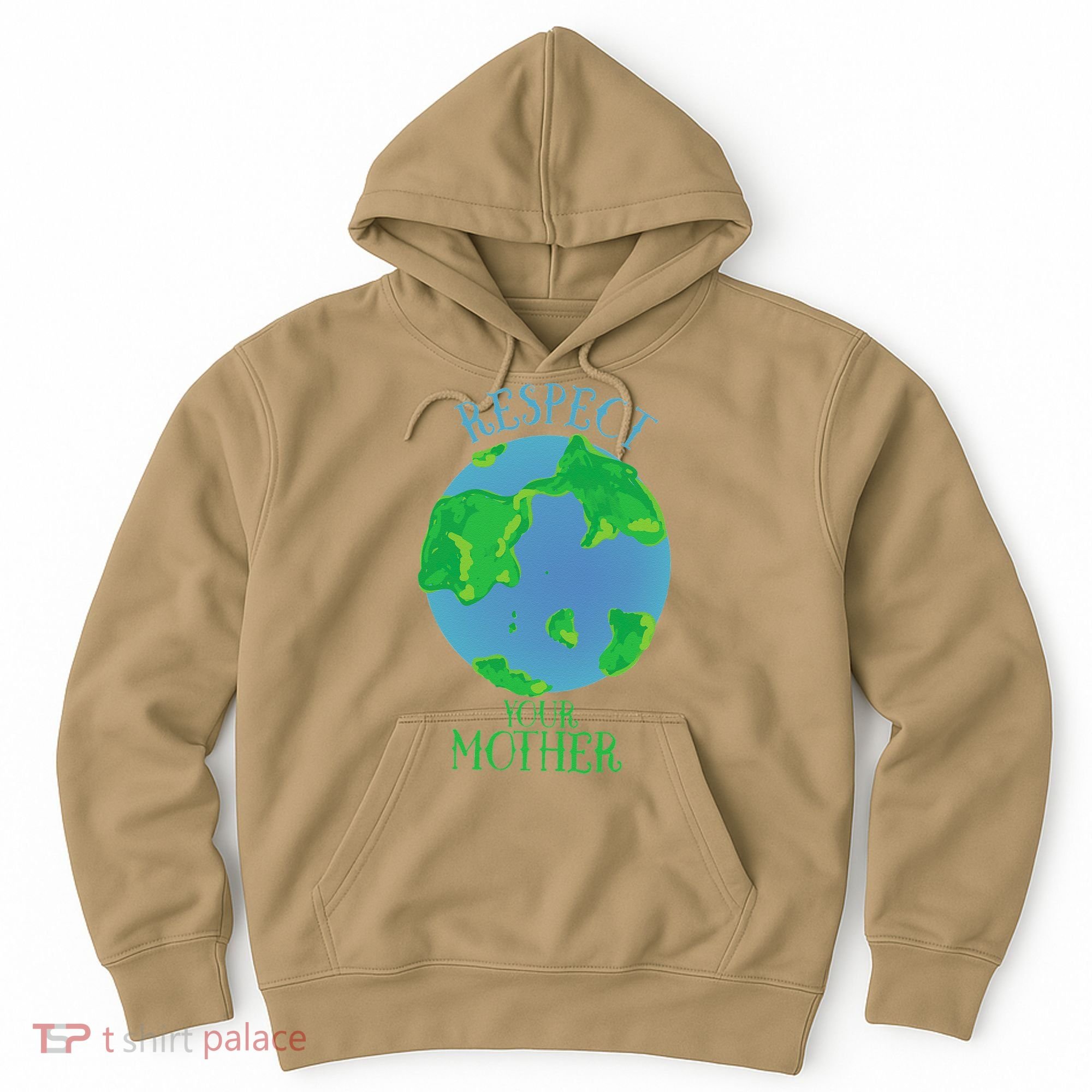 Respect Your Mother Earth Day Artistic Earth Hoodie