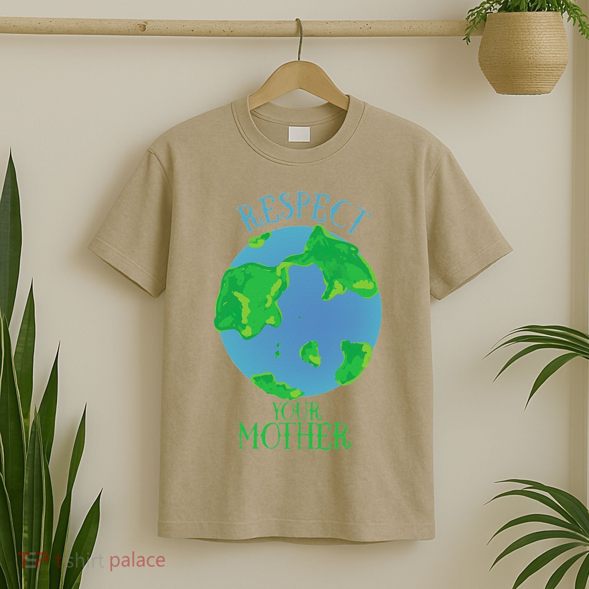Respect Your Mother Earth Day Artistic Earth T-Shirt