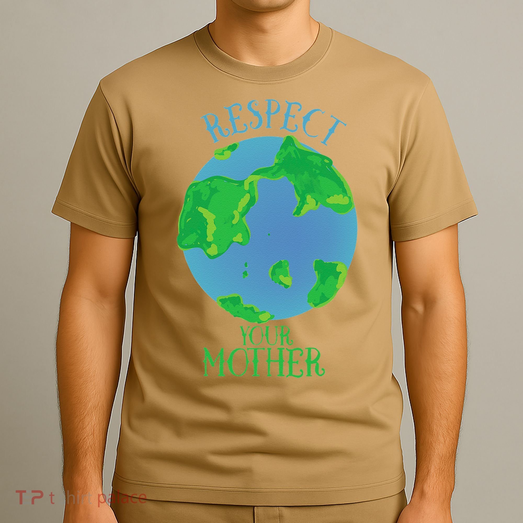 Respect Your Mother Earth Day Artistic Earth T-Shirt