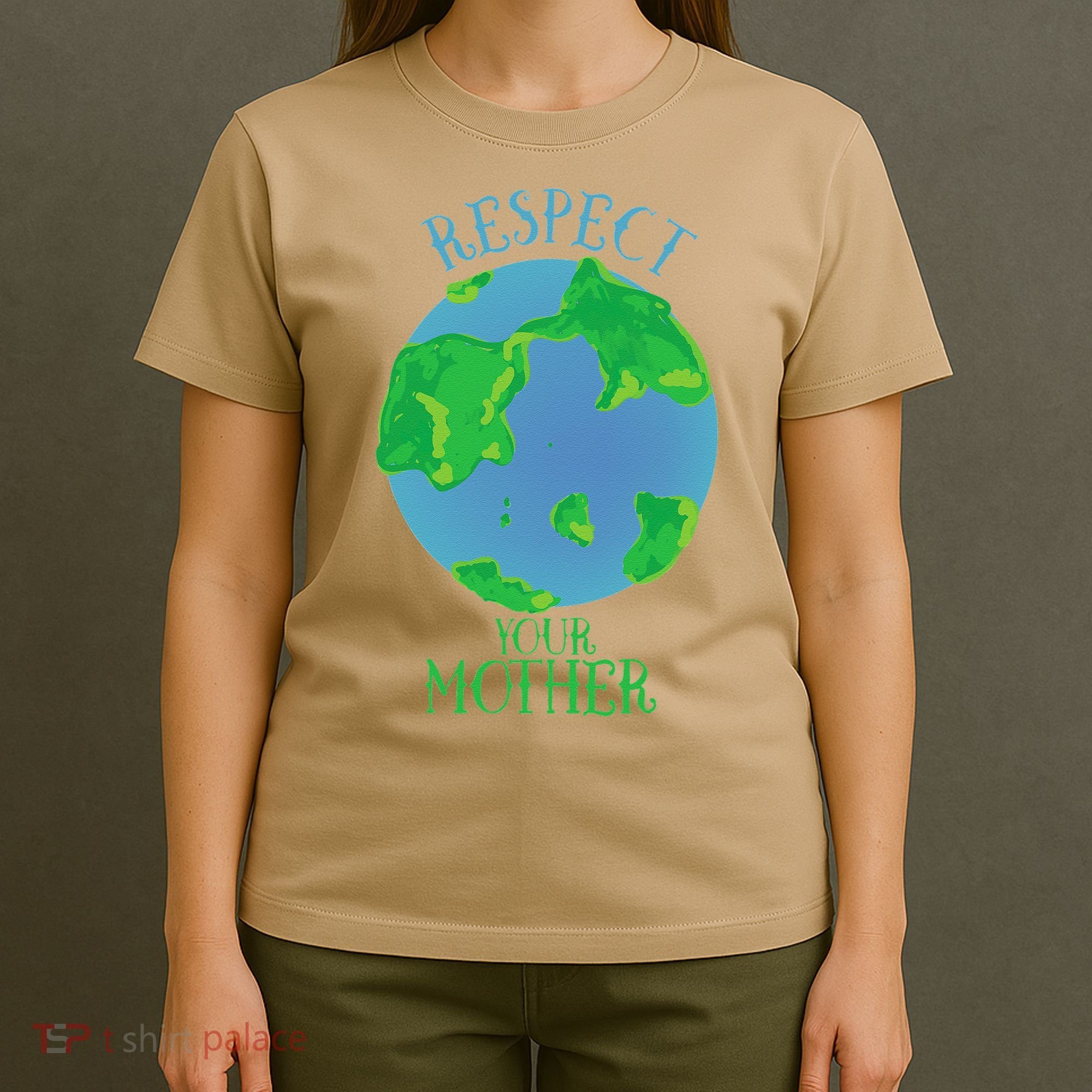Respect Your Mother Earth Day Artistic Earth T-Shirt