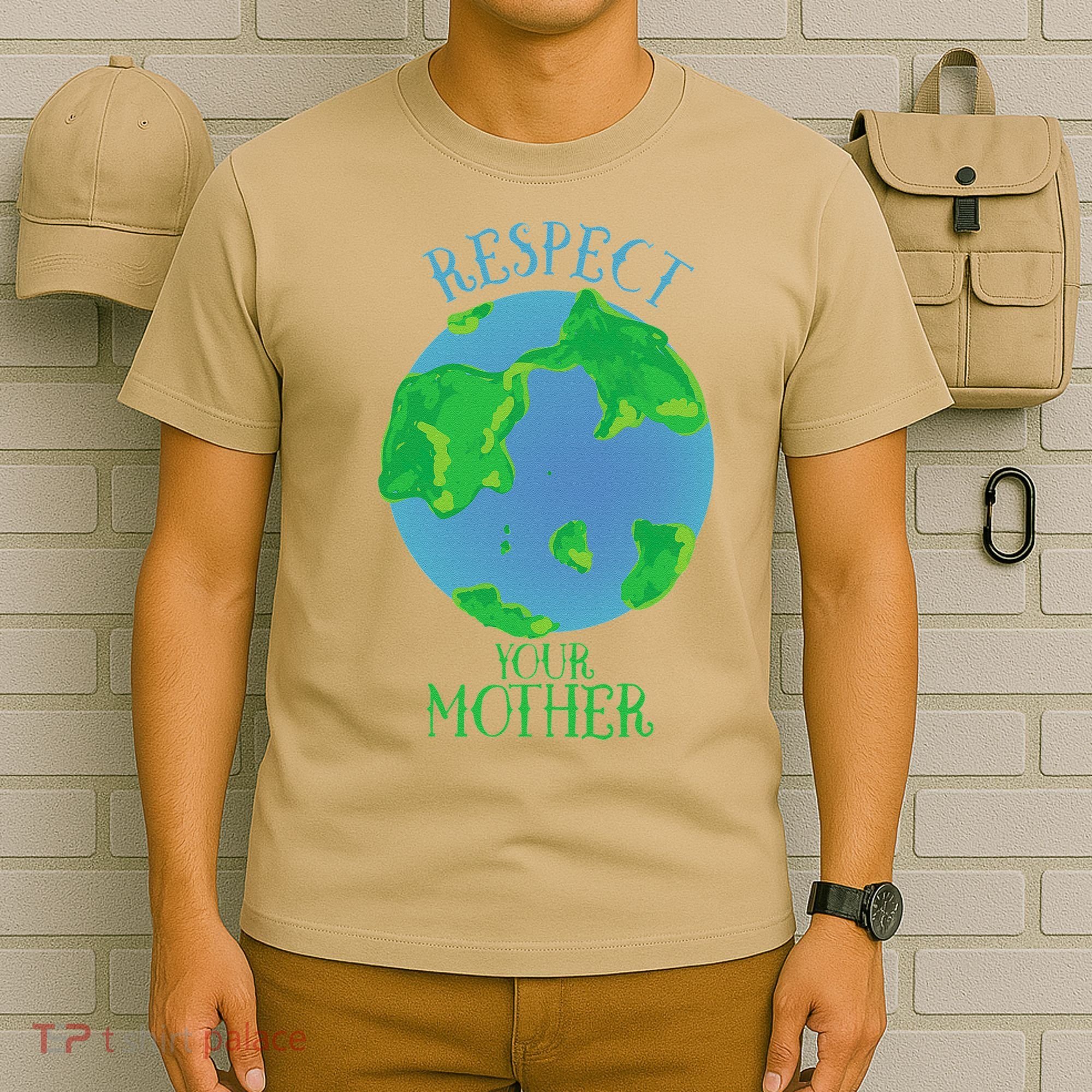 Respect Your Mother Earth Day Artistic Earth T-Shirt