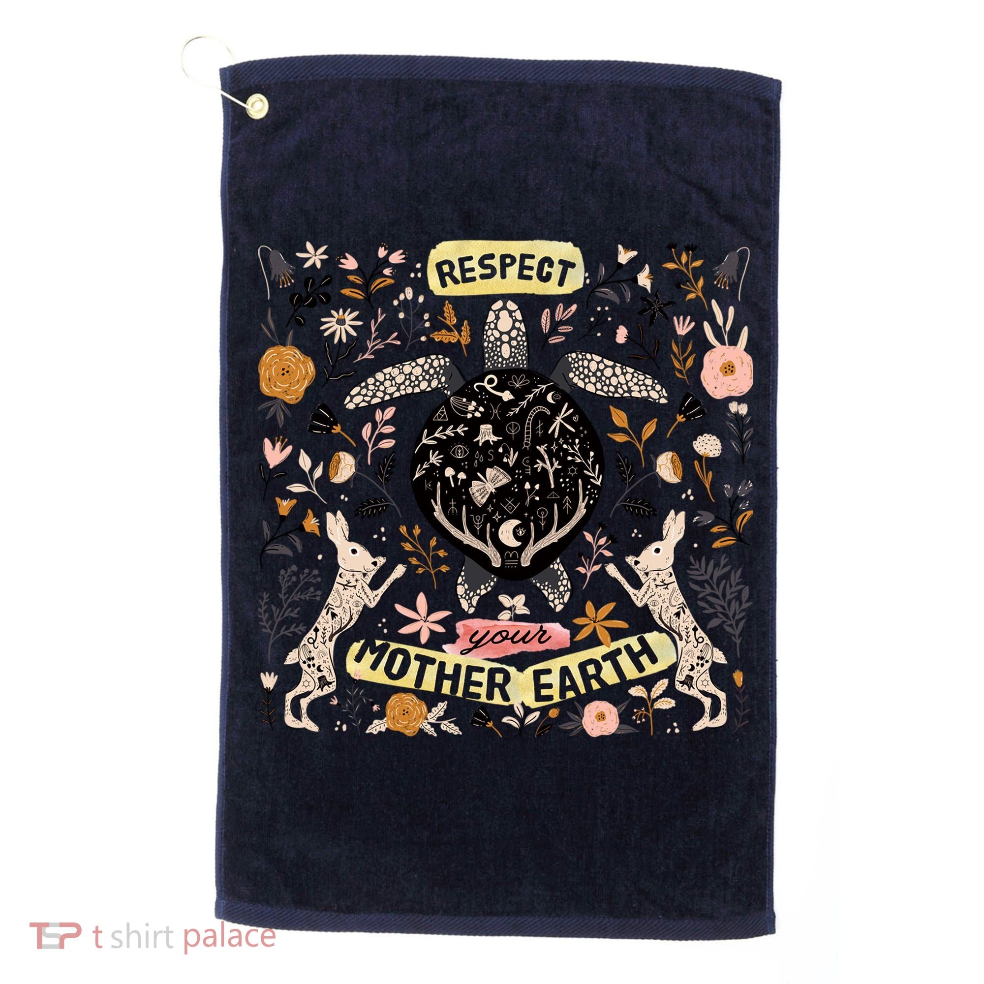 Respect Your Mother Earth Gift For Earth Day Golf Towel