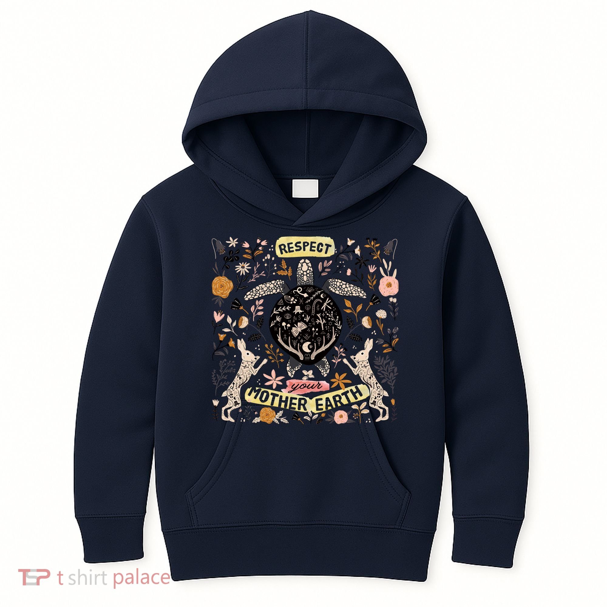 Respect Your Mother Earth Gift For Earth Day Kids Hoodie