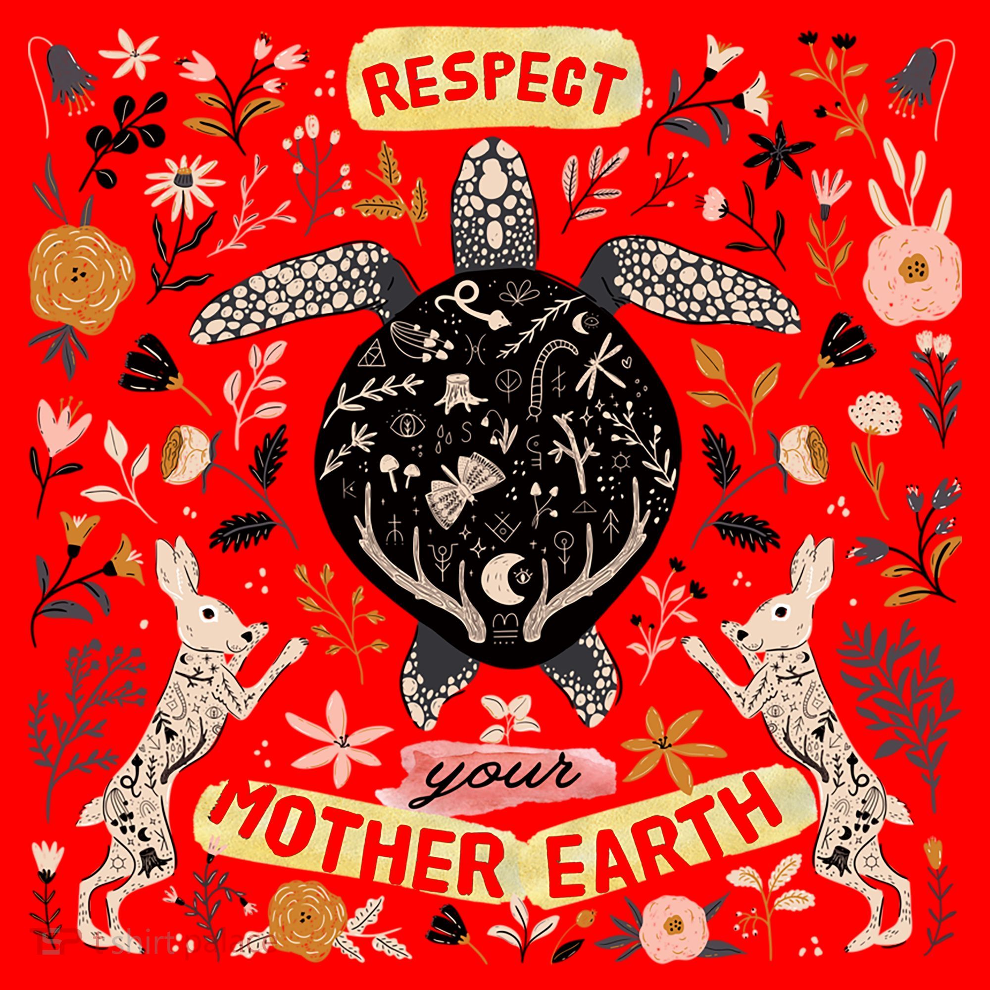Respect Your Mother Earth Gift For Earth Day Santa Hat