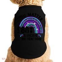 Rainbow You Matter 988 Suicide Prevention Awareness Ribbon Doggie Tank thumb 0