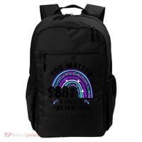 Rainbow You Matter 988 Suicide Prevention Awareness Ribbon Backpack thumb 0