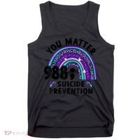 Rainbow You Matter 988 Suicide Prevention Awareness Ribbon Tank Top thumb 0