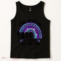 Rainbow You Matter 988 Suicide Prevention Awareness Ribbon Tank Top thumb 2