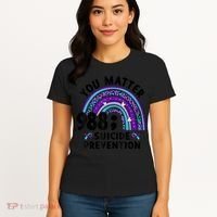 Rainbow You Matter 988 Suicide Prevention Awareness Ribbon Women's T-Shirt thumb 4