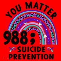 Rainbow You Matter 988 Suicide Prevention Awareness Ribbon Santa Hat thumb 1