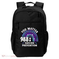 Rainbow You Matter 988 Suicide Prevention Awareness Ribbon Backpack thumb 0