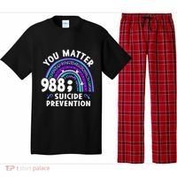 Rainbow You Matter 988 Suicide Prevention Awareness Ribbon Pajama Set thumb 0