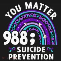 Rainbow You Matter 988 Suicide Prevention Awareness Ribbon Women's Hoodie thumb 2