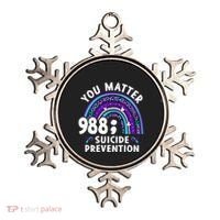 Rainbow You Matter 988 Suicide Prevention Awareness Ribbon Ornament thumb 0