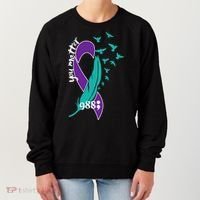 Rainbow You Matter 988 Suicide Prevention Awareness Ribbon Women's Sweatshirt thumb 0