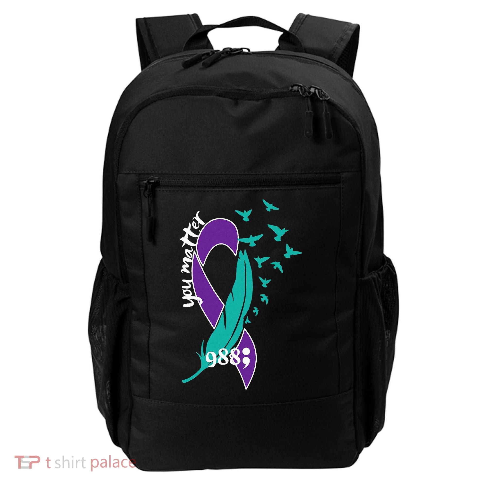 Rainbow You Matter 988 Suicide Prevention Awareness Ribbon Backpack