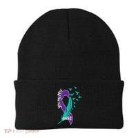 Rainbow You Matter 988 Suicide Prevention Awareness Ribbon Beanie thumb 0