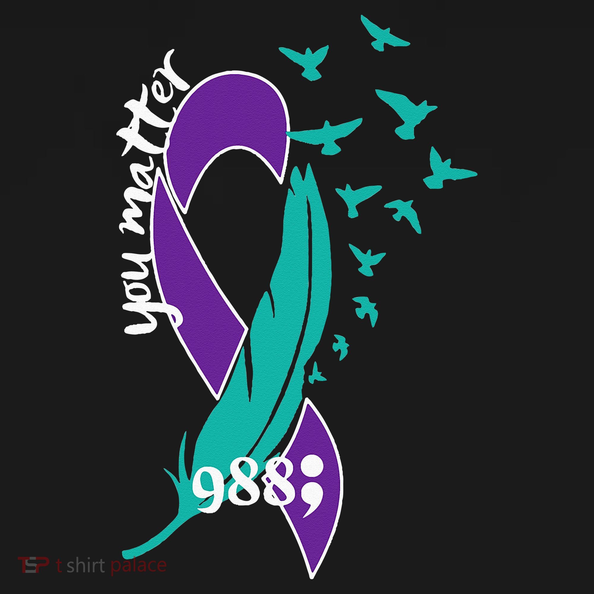Rainbow You Matter 988 Suicide Prevention Awareness Ribbon Women's Hoodie