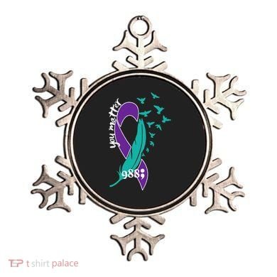 Rainbow You Matter 988 Suicide Prevention Awareness Ribbon Ornament