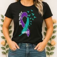 Rainbow You Matter 988 Suicide Prevention Awareness Ribbon Women's T-Shirt thumb 2