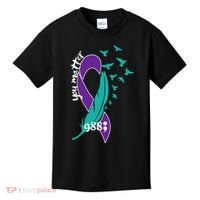 Rainbow You Matter 988 Suicide Prevention Awareness Ribbon Kids T-Shirt thumb 0