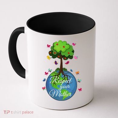 Respect Your Mother Earth Day Design Meaningful Gift Coffee Mug