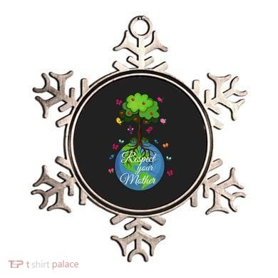 Respect Your Mother Earth Day Design Meaningful Gift Ornament