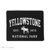 Retro Yellowstone National Park Est 1872 Hiking Mousepad thumb 0
