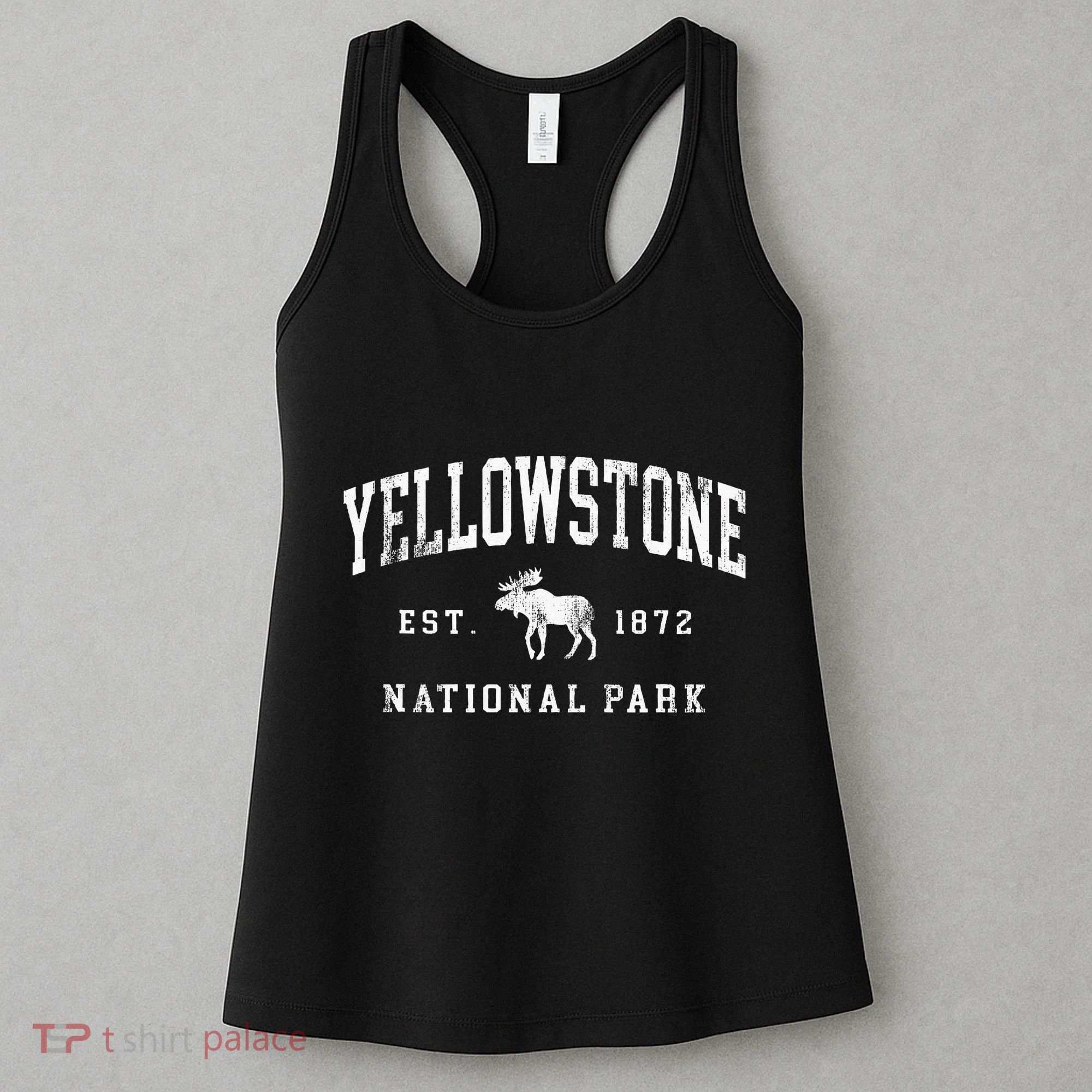 Retro Yellowstone National Park Est 1872 Hiking Women's Tank Top
