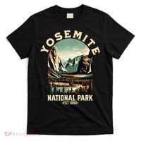 Retro Yosemite National Park Usa Vintage Hiking T-Shirt thumb 0