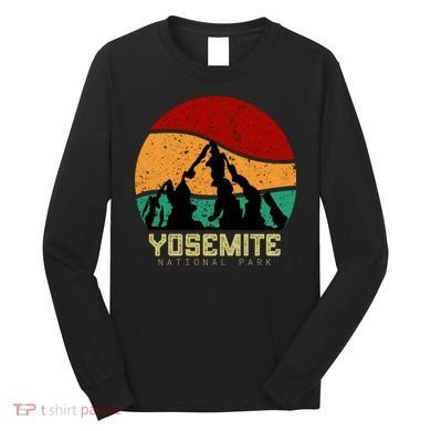 Retro Yosemite National Park Long Sleeve Shirt