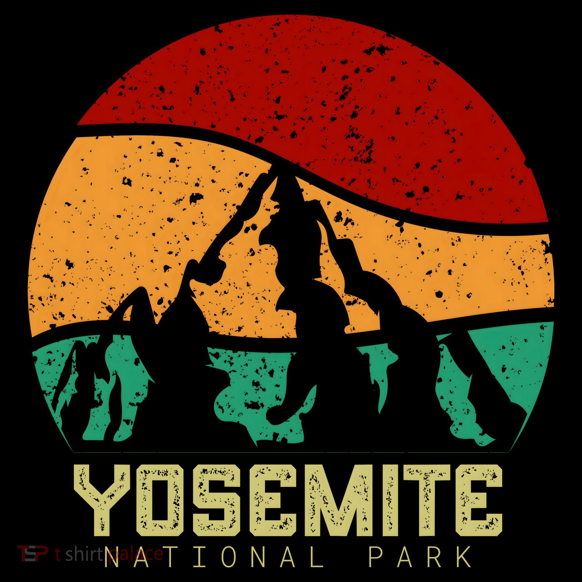 Retro Yosemite National Park Baby Bodysuit