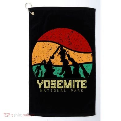 Retro Yosemite National Park Golf Towel