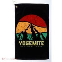 Retro Yosemite National Park Golf Towel thumb 0