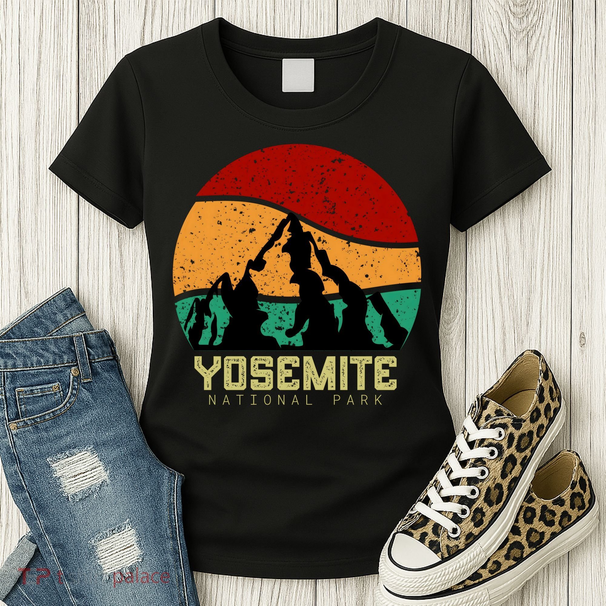 Retro Yosemite National Park Women's T-Shirt