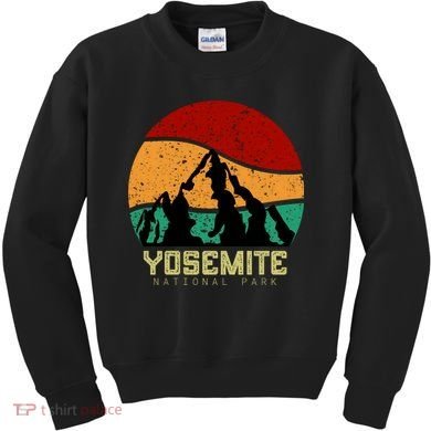 Retro Yosemite National Park Kids Sweatshirt