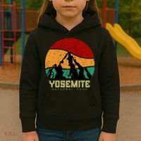 Retro Yosemite National Park Kids Hoodie thumb 3