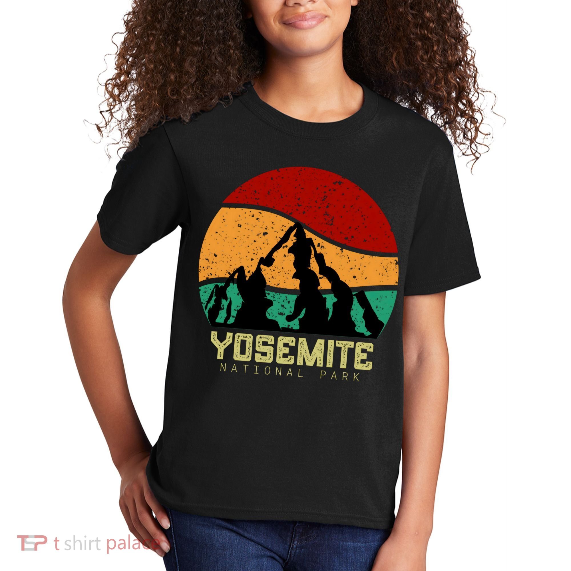 Retro Yosemite National Park Kids T-Shirt
