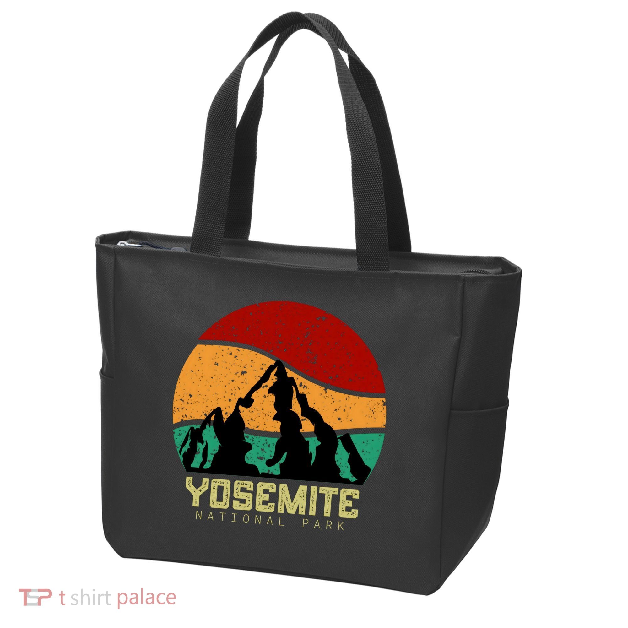 Retro Yosemite National Park Tote Bag