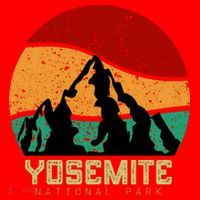 Retro Yosemite National Park Santa Hat thumb 1