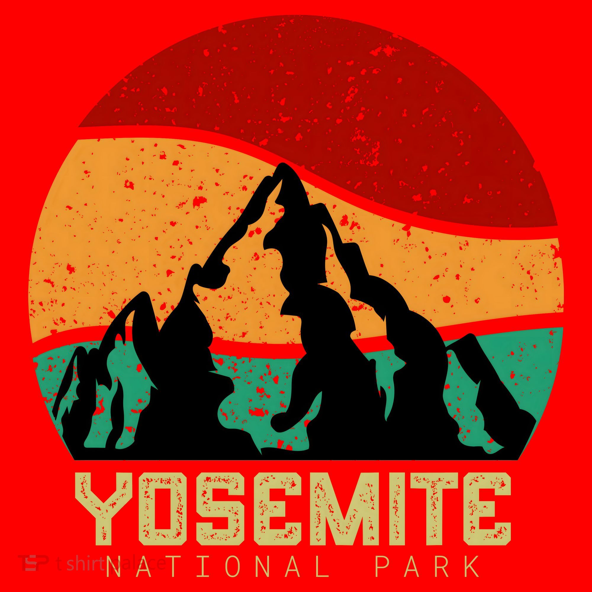 Retro Yosemite National Park Santa Hat