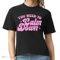 Retro You Need To Calm Down Comfort Colors Boxy T-Shirt thumb 0