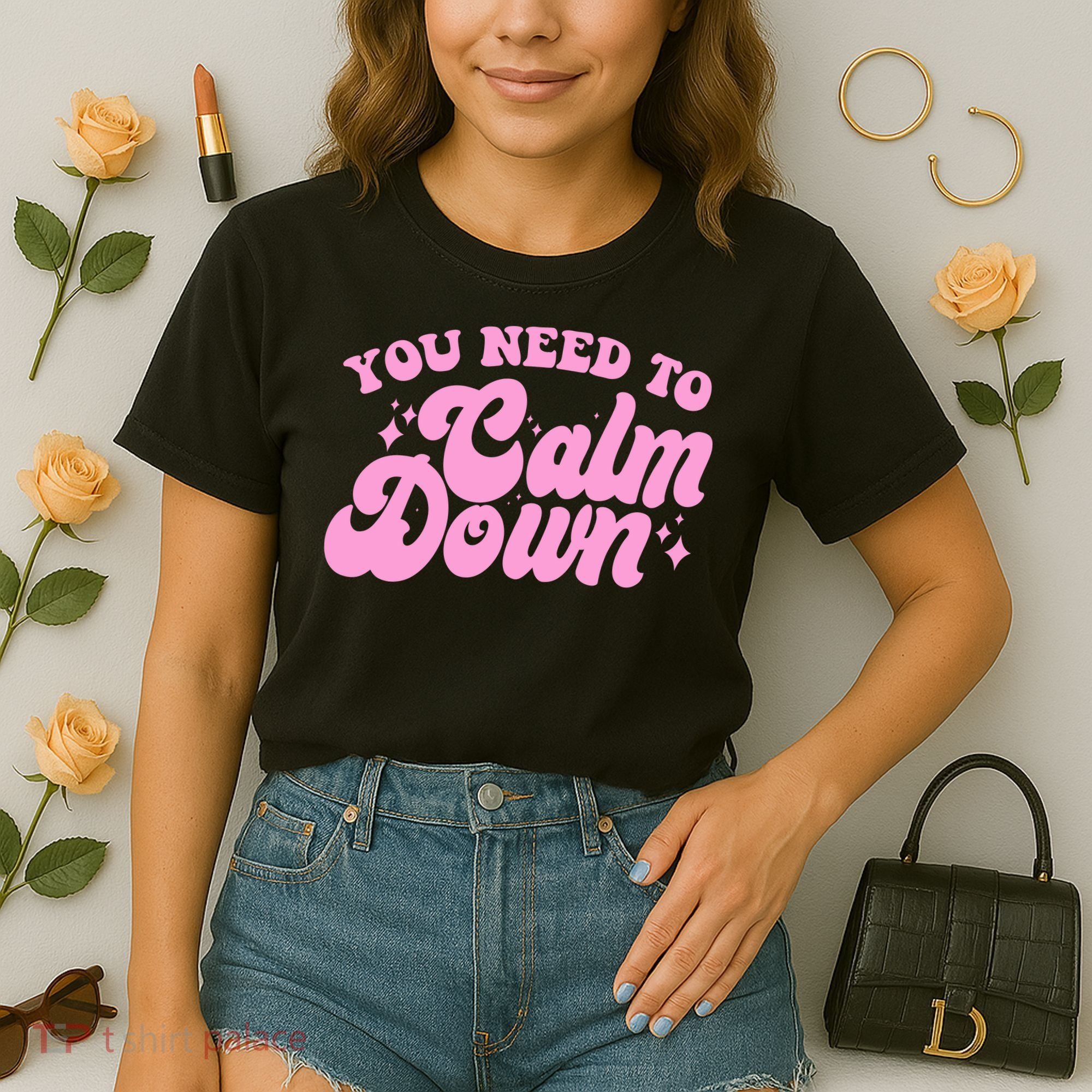 Retro You Need To Calm Down Comfort Colors Boxy T-Shirt