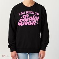 Retro You Need To Calm Down Women's Sweatshirt thumb 0