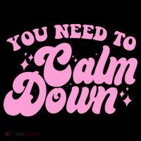 Retro You Need To Calm Down Coaster thumb 2