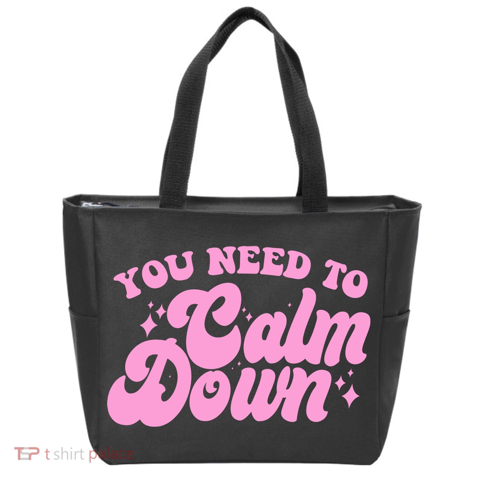 Retro You Need To Calm Down Tote Bag