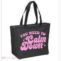 Retro You Need To Calm Down Tote Bag thumb 2